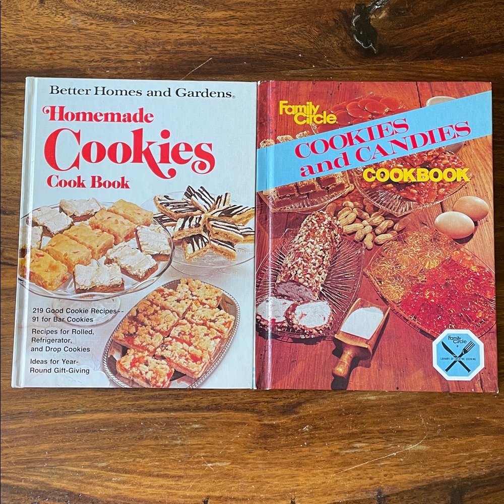 2 Vintage 70s Cookies Cookbooks : Better Homes & Gardens + Family Circle
